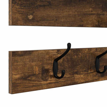 vidaXL Table de chevet murale Chêne fumé 90 x 15 x 36 cm