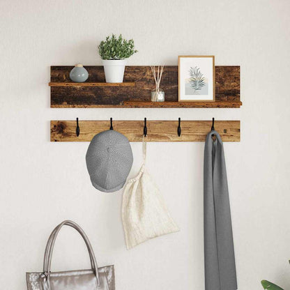 vidaXL Table de chevet murale en bois de récupération 90 x 15 x 36 cm Bois d'ingénierie