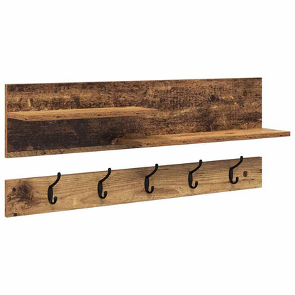 vidaXL Table de chevet murale en bois de récupération 90 x 15 x 36 cm Bois d'ingénierie