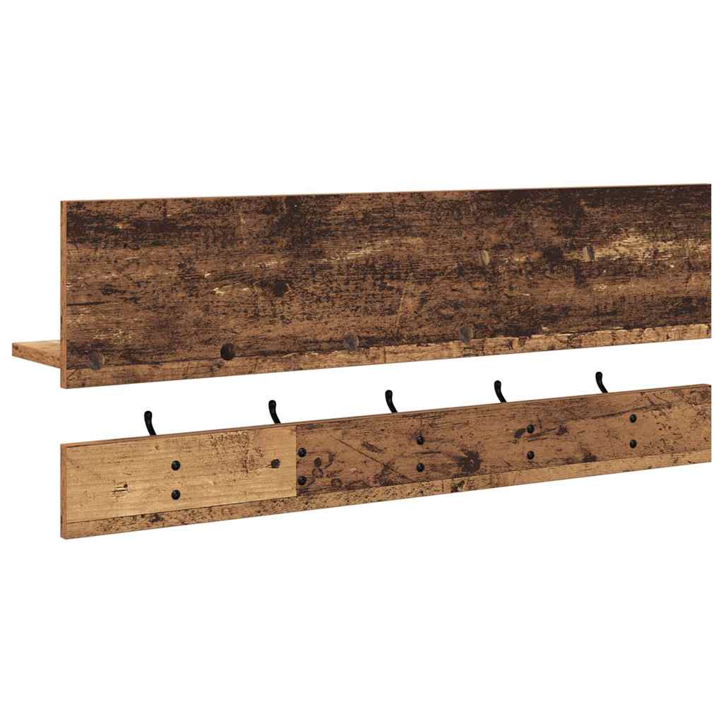 vidaXL Table de chevet murale en bois de récupération 90 x 15 x 36 cm Bois d'ingénierie