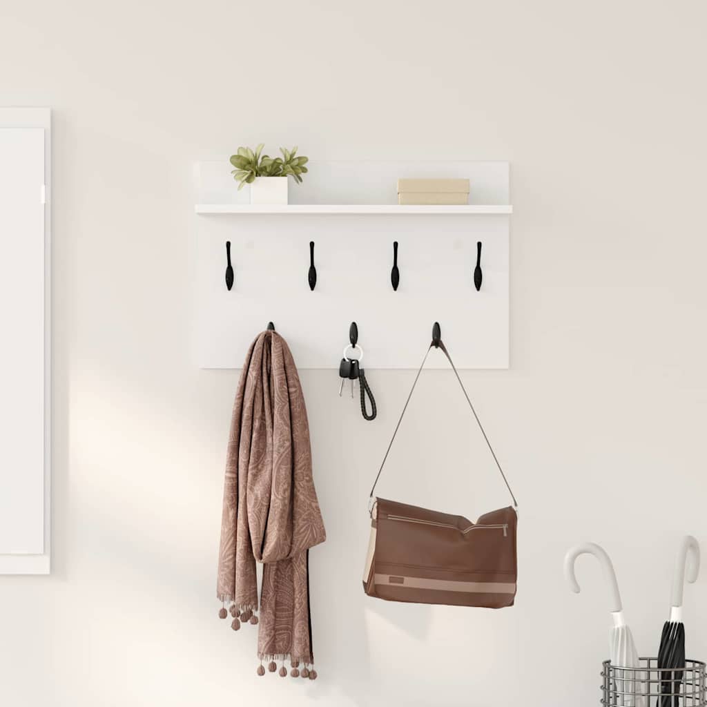 vidaXL Wandmontierter nachttisch Weiß 60 x 40 x 12 cm Holzwerkstoff