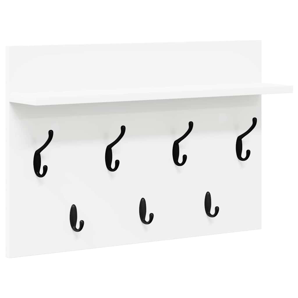 vidaXL Wandmontierter nachttisch Weiß 60 x 40 x 12 cm Holzwerkstoff