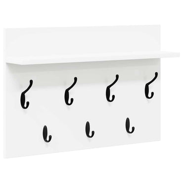 vidaXL Wandmontierter nachttisch Weiß 60 x 40 x 12 cm Holzwerkstoff