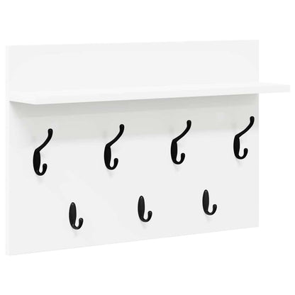 vidaXL Wandmontierter nachttisch Weiß 60 x 40 x 12 cm Holzwerkstoff
