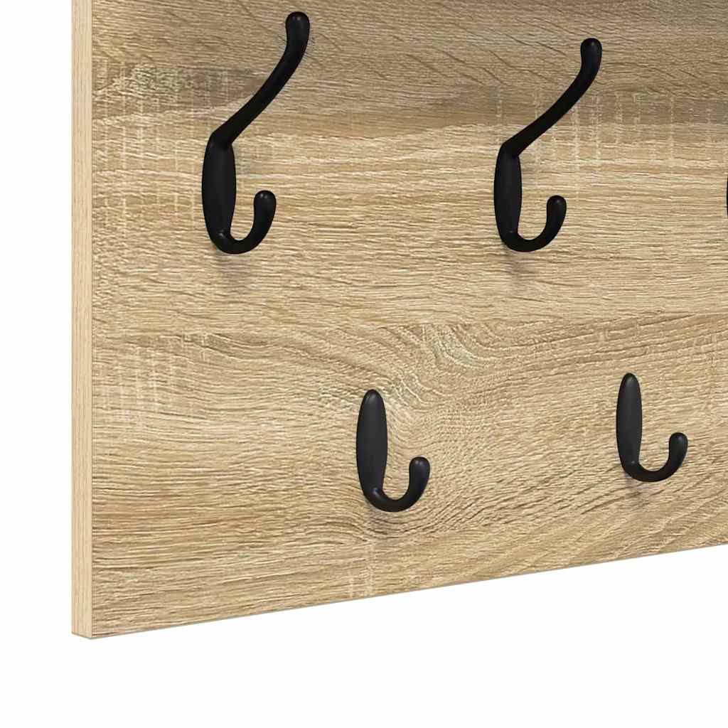 vidaXL Wandmontierter nachttisch Sonoma-Eiche 60 x 40 x 12 cm