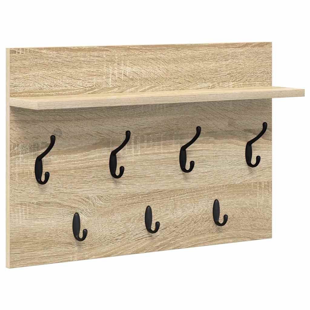 vidaXL Wandmontierter nachttisch Sonoma-Eiche 60 x 40 x 12 cm