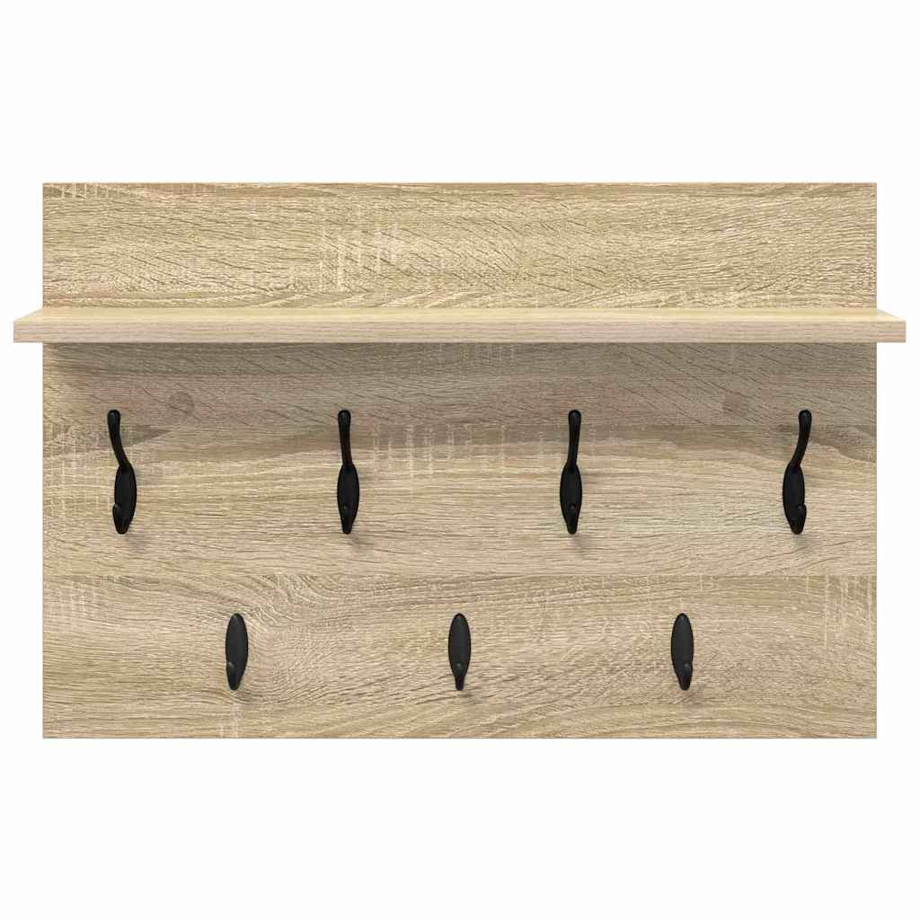 vidaXL Wandmontierter nachttisch Sonoma-Eiche 60 x 40 x 12 cm