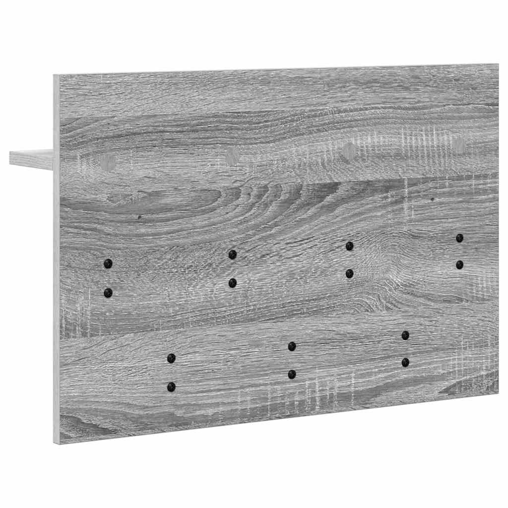 vidaXL Wandmontierter nachttisch Graues Sonoma 60 x 40 x 12 cm