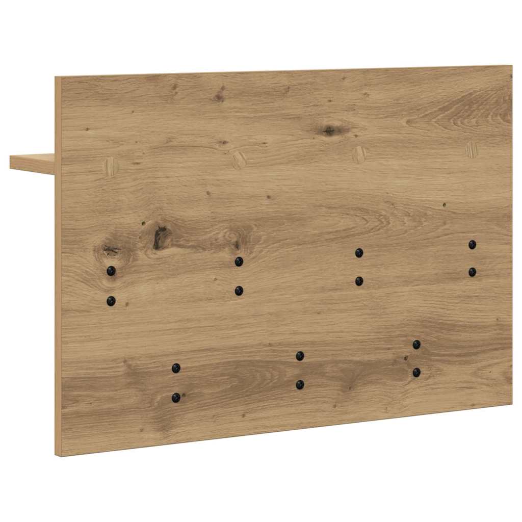 vidaXL Wandmontierter nachttisch Artisan-Eiche 60 x 40 x 12 cm