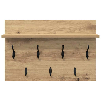 vidaXL Wandmontierter nachttisch Artisan-Eiche 60 x 40 x 12 cm