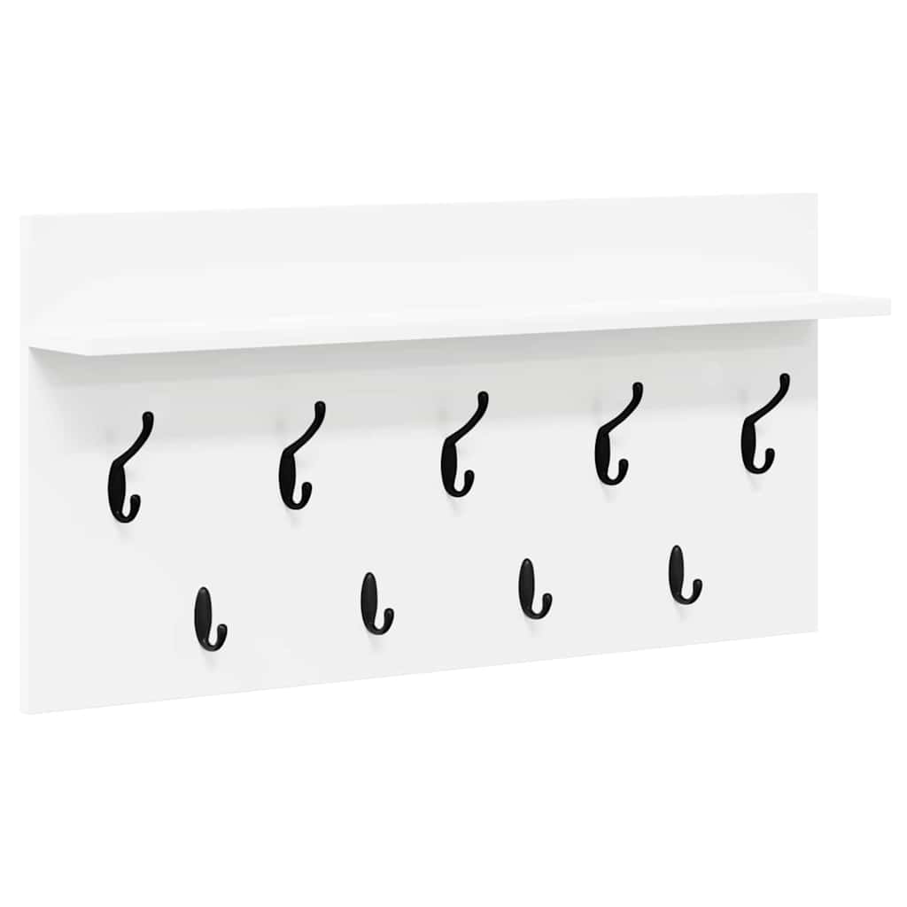 vidaXL Wandmontierter nachttisch Weiß 80 x 40 x 12 cm Holzwerkstoff