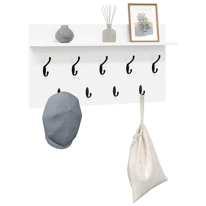 vidaXL Wandmontierter nachttisch Weiß 80 x 40 x 12 cm Holzwerkstoff