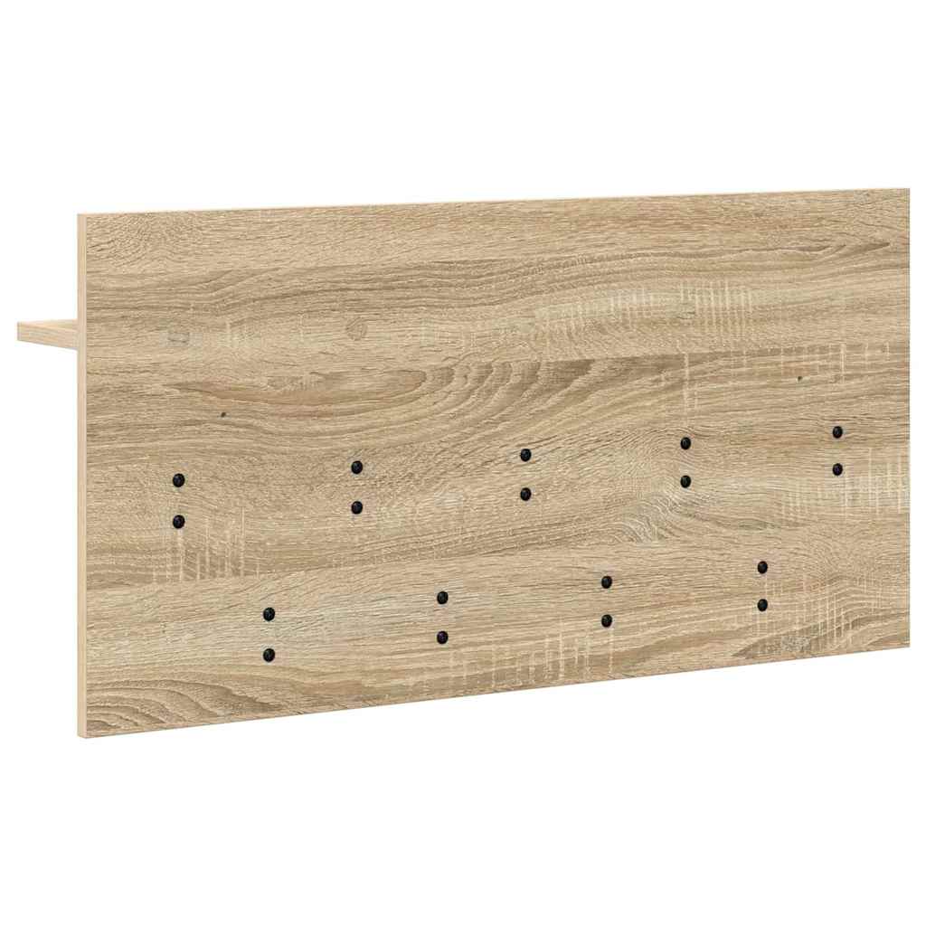 vidaXL Wandmontierter nachttisch Sonoma-Eiche 80 x 40 x 12 cm