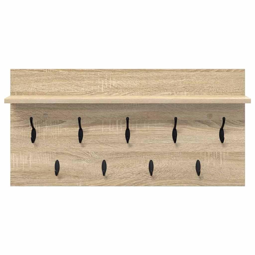 vidaXL Wandmontierter nachttisch Sonoma-Eiche 80 x 40 x 12 cm