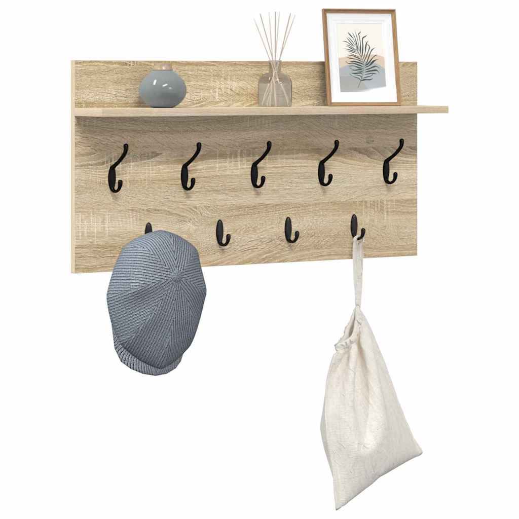 vidaXL Wandmontierter nachttisch Sonoma-Eiche 80 x 40 x 12 cm