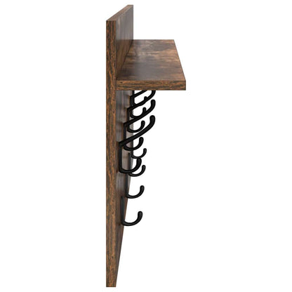 Wandmontierter nachttisch Geräucherte Eiche 80 x 40 x 12 cm