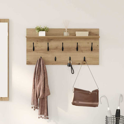 vidaXL Wandmontierter nachttisch Artisan-Eiche 80 x 40 x 12 cm