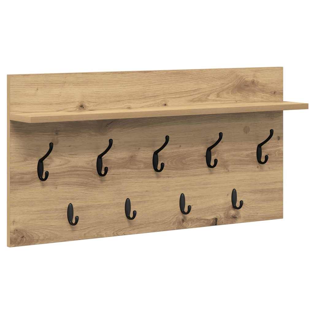 vidaXL Wandmontierter nachttisch Artisan-Eiche 80 x 40 x 12 cm