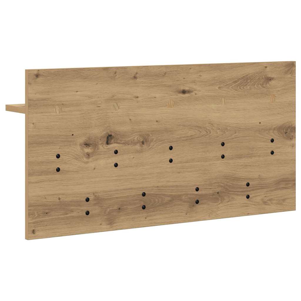 vidaXL Wandmontierter nachttisch Artisan-Eiche 80 x 40 x 12 cm