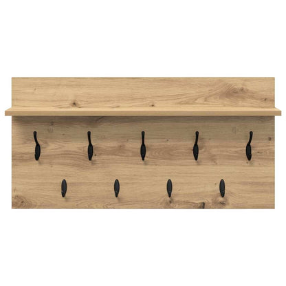 vidaXL Wandmontierter nachttisch Artisan-Eiche 80 x 40 x 12 cm