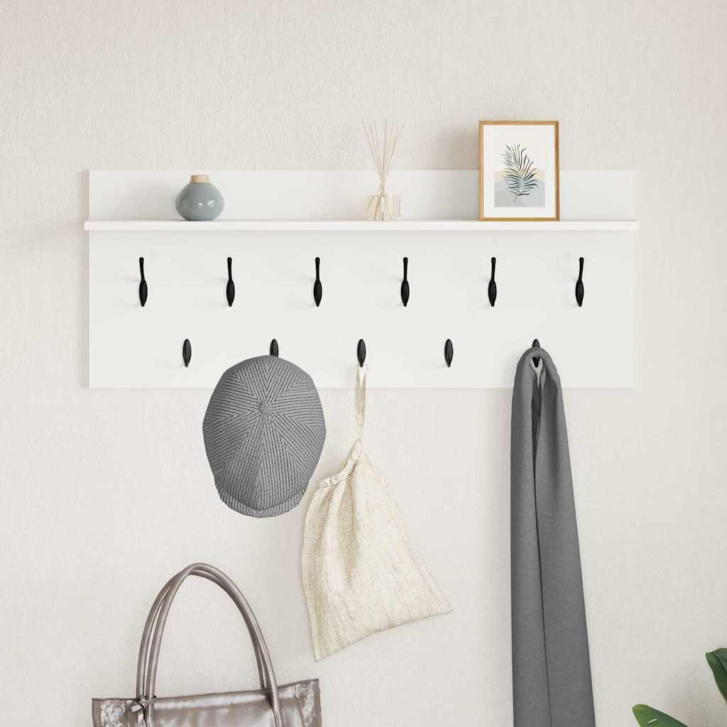 vidaXL Wandmontierter nachttisch Weiß 100 x 40 x 12 cm Holzwerkstoff