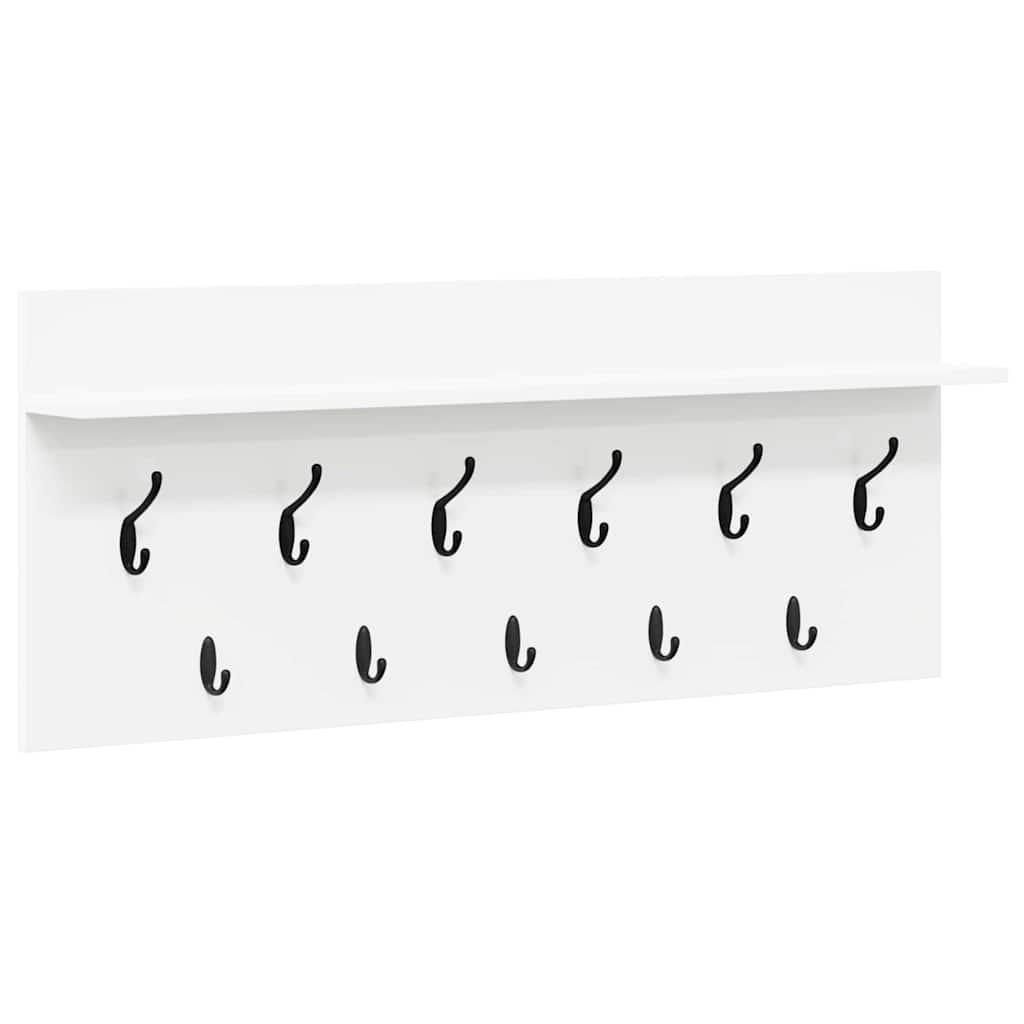 vidaXL Wandmontierter nachttisch Weiß 100 x 40 x 12 cm Holzwerkstoff