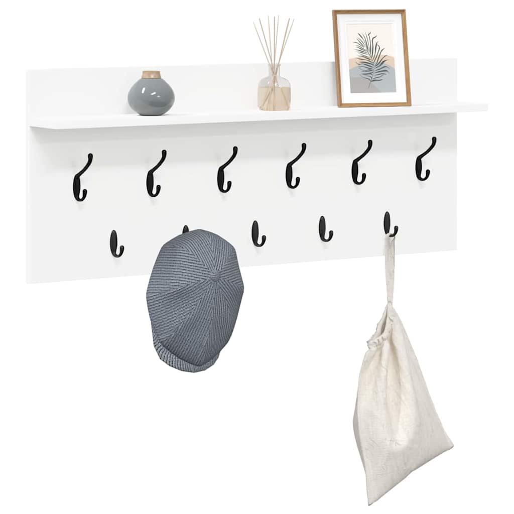 vidaXL Wandmontierter nachttisch Weiß 100 x 40 x 12 cm Holzwerkstoff