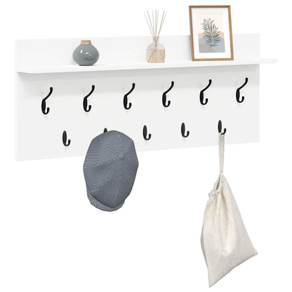 vidaXL Wandmontierter nachttisch Weiß 100 x 40 x 12 cm Holzwerkstoff
