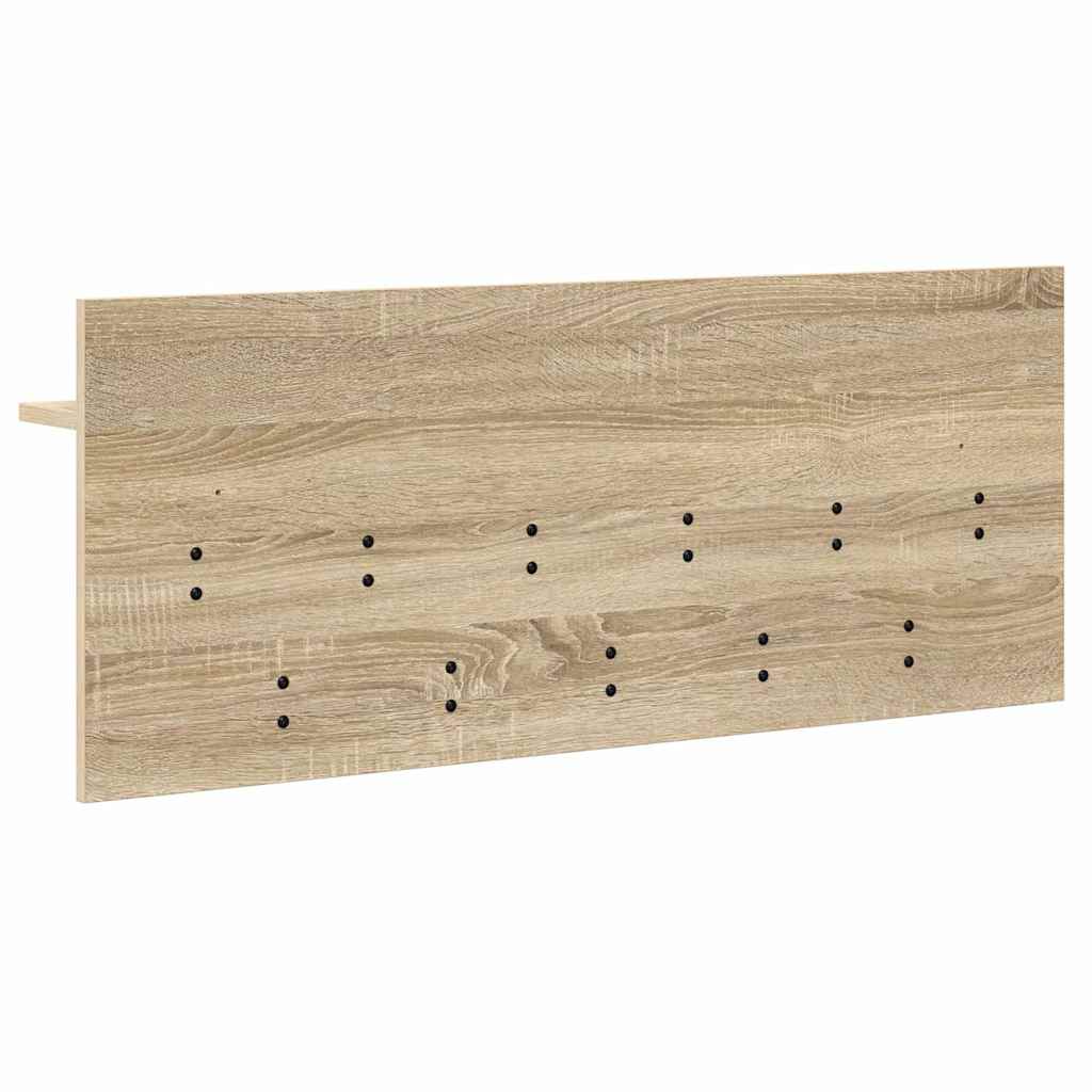 vidaXL Table de chevet murale chêne sonoma 100 x 40 x 12 cm