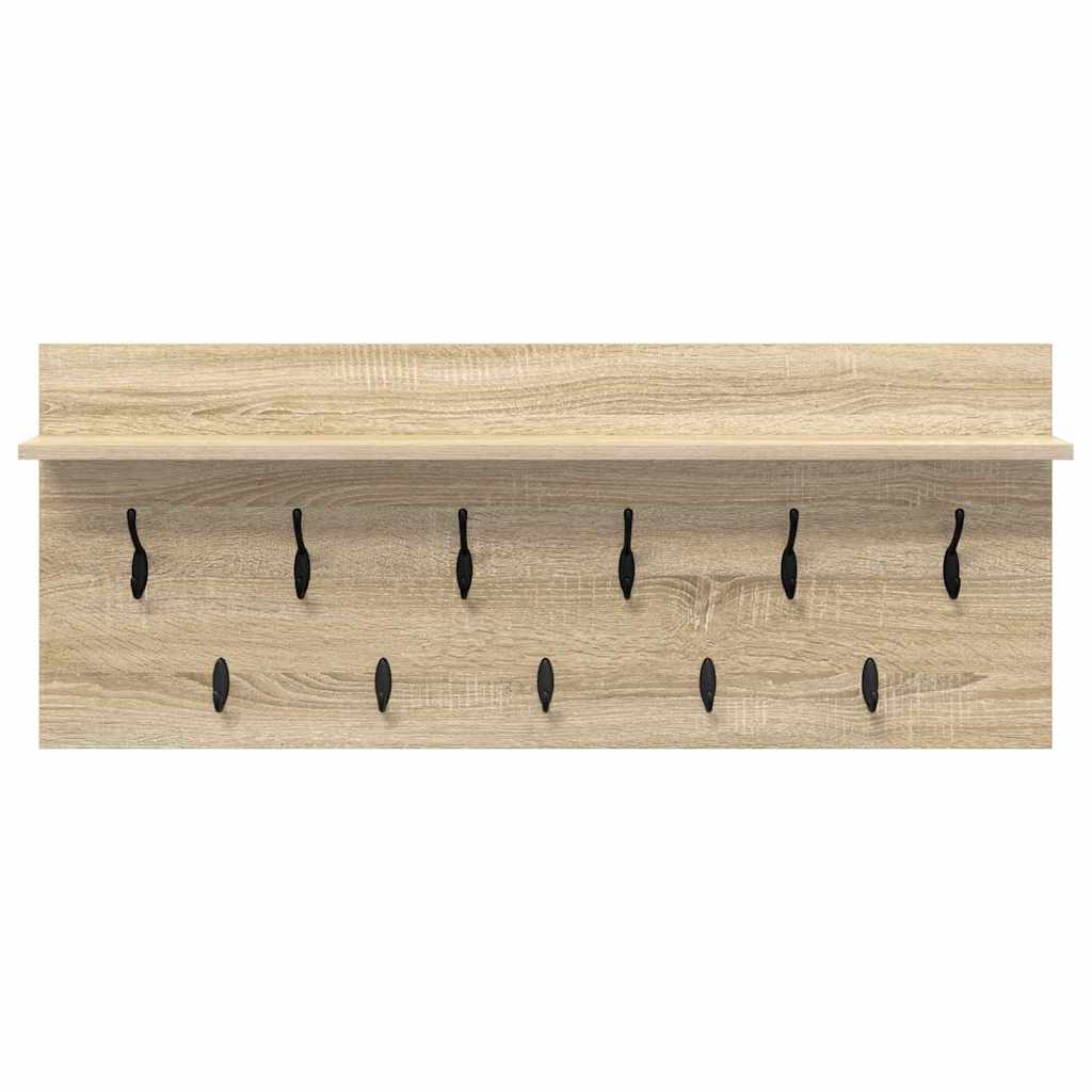 vidaXL Table de chevet murale chêne sonoma 100 x 40 x 12 cm