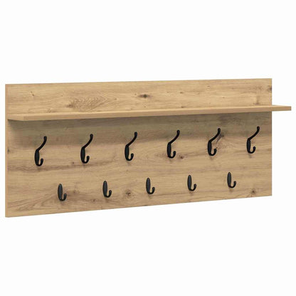 vidaXL Table de chevet murale chêne artisanal 100 x 40 x 12 cm