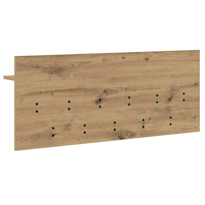 vidaXL Table de chevet murale chêne artisanal 100 x 40 x 12 cm