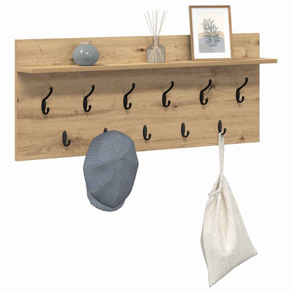 vidaXL Table de chevet murale chêne artisanal 100 x 40 x 12 cm