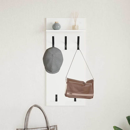 vidaXL Wandmontierter nachttisch Weiß 40 x 10 x 90 cm Holzwerkstoff