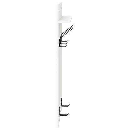 vidaXL Wandmontierter nachttisch Weiß 40 x 10 x 90 cm Holzwerkstoff