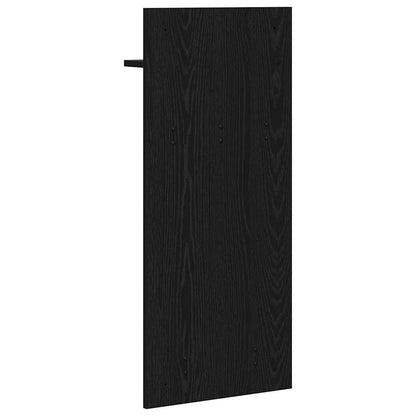 vidaXL Wandmontierter nachttisch Schwarz Eichen-Optik 40 x 10 x 90 cm