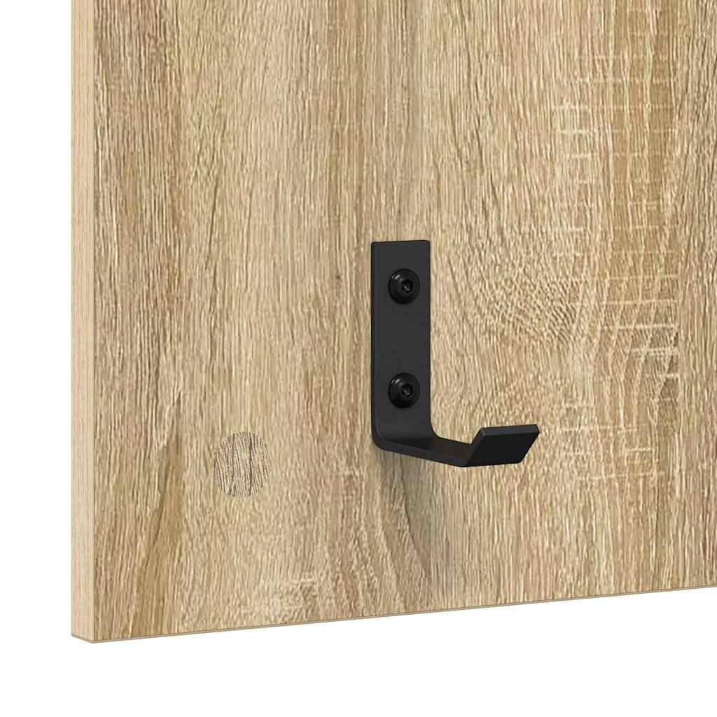 vidaXL Wandmontierter nachttisch Sonoma-Eiche 40 x 10 x 90 cm