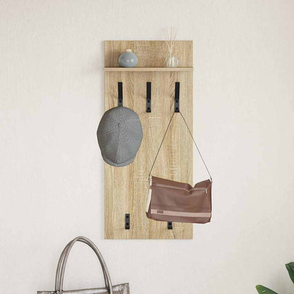 vidaXL Wandmontierter nachttisch Sonoma-Eiche 40 x 10 x 90 cm