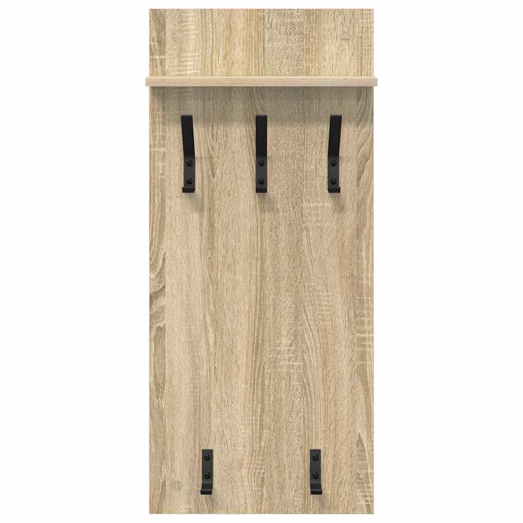 vidaXL Wandmontierter nachttisch Sonoma-Eiche 40 x 10 x 90 cm