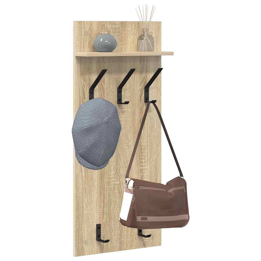 vidaXL Wandmontierter nachttisch Sonoma-Eiche 40 x 10 x 90 cm
