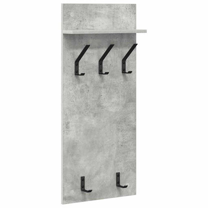 vidaXL Wandmontierter nachttisch mit Regal Beton Grau 40 x 10 x 90 cm