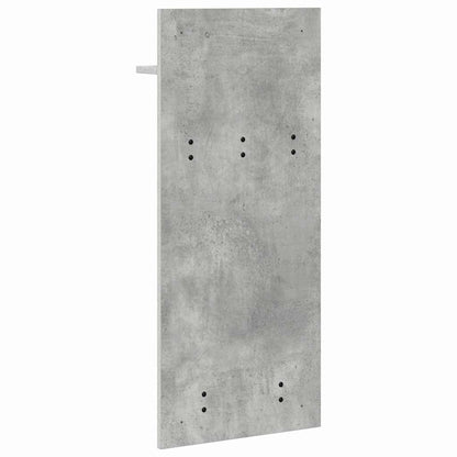 vidaXL Wandmontierter nachttisch mit Regal Beton Grau 40 x 10 x 90 cm