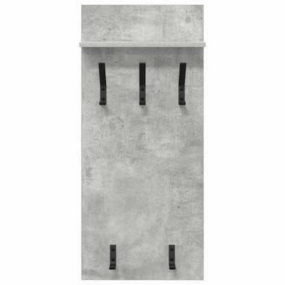 vidaXL Wandmontierter nachttisch mit Regal Beton Grau 40 x 10 x 90 cm