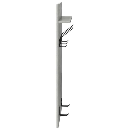vidaXL Wandmontierter nachttisch mit Regal Beton Grau 40 x 10 x 90 cm