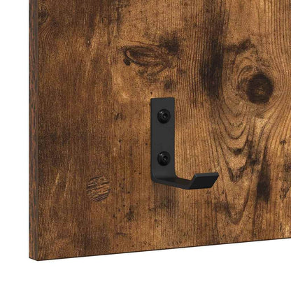 vidaXL Wandmontierter nachttisch Geräucherte Eiche 40 x 10 x 90 cm