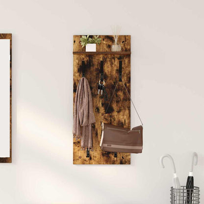 vidaXL Wandmontierter nachttisch Geräucherte Eiche 40 x 10 x 90 cm