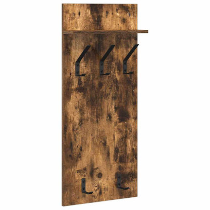 vidaXL Wandmontierter nachttisch Geräucherte Eiche 40 x 10 x 90 cm