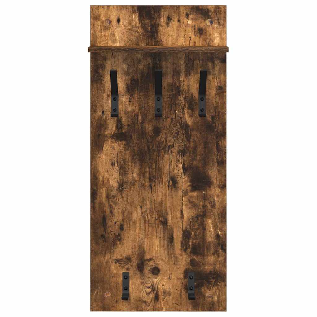 vidaXL Wandmontierter nachttisch Geräucherte Eiche 40 x 10 x 90 cm