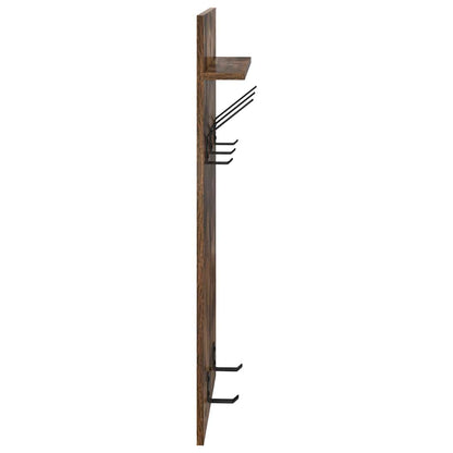 vidaXL Wandmontierter nachttisch Geräucherte Eiche 40 x 10 x 90 cm