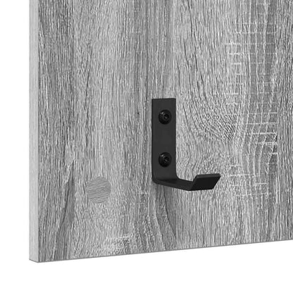 vidaXL Wandmontierter nachttisch Graues Sonoma 40 x 10 x 90 cm